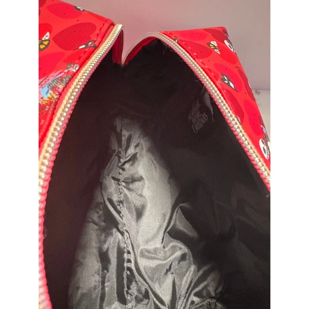 Disney Nightmare Before Christmas Jack Sally Love‎ You To Death Makeup Bag Red